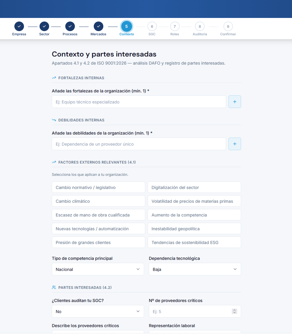 Dashboard QualityEasy